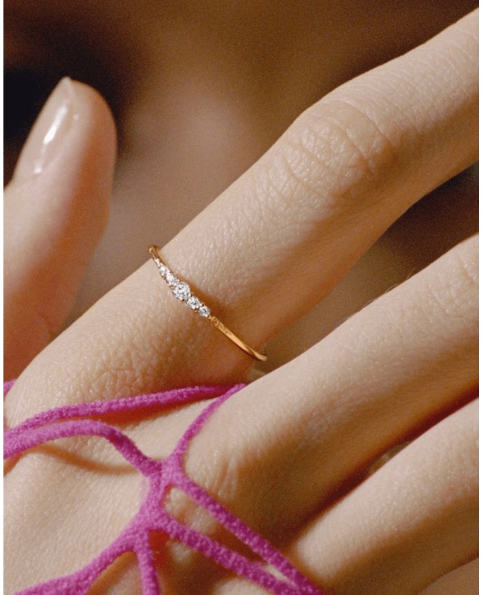 Bague valentina or jaune - Atelier vm