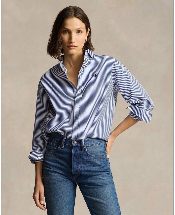Chemise long sleeve coton raye - Ralph lauren