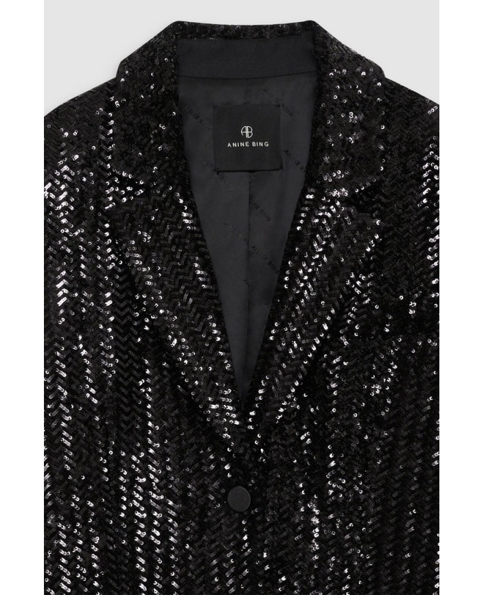 Blazer sara black sequin - Anine bing