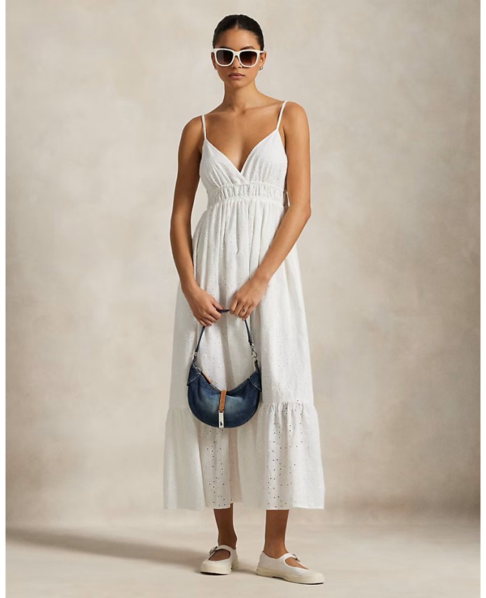 Robe brodee sans manches - Ralph lauren