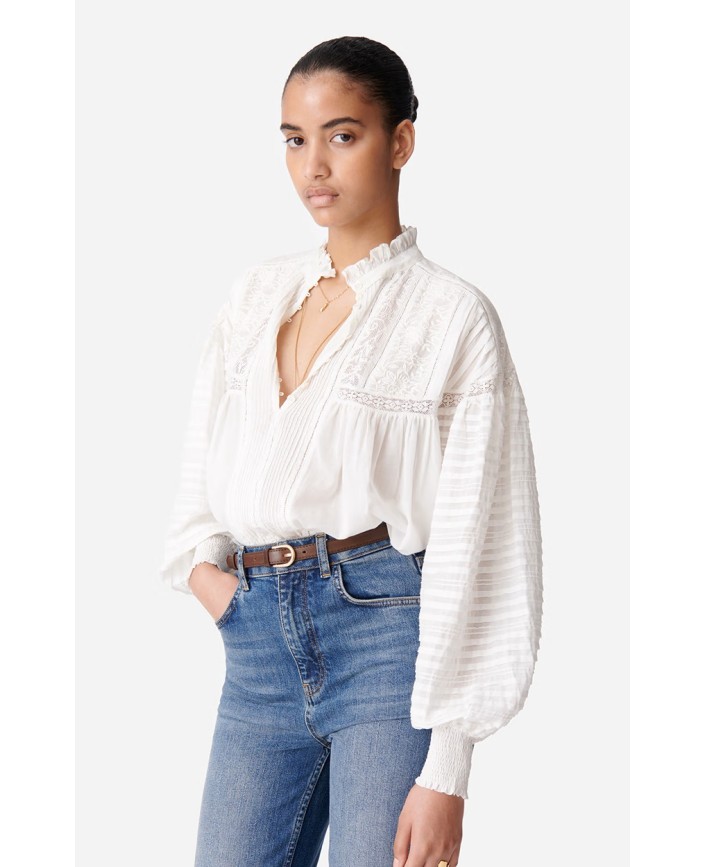 Blouse dahlia blanc femme - Vanessa bruno
