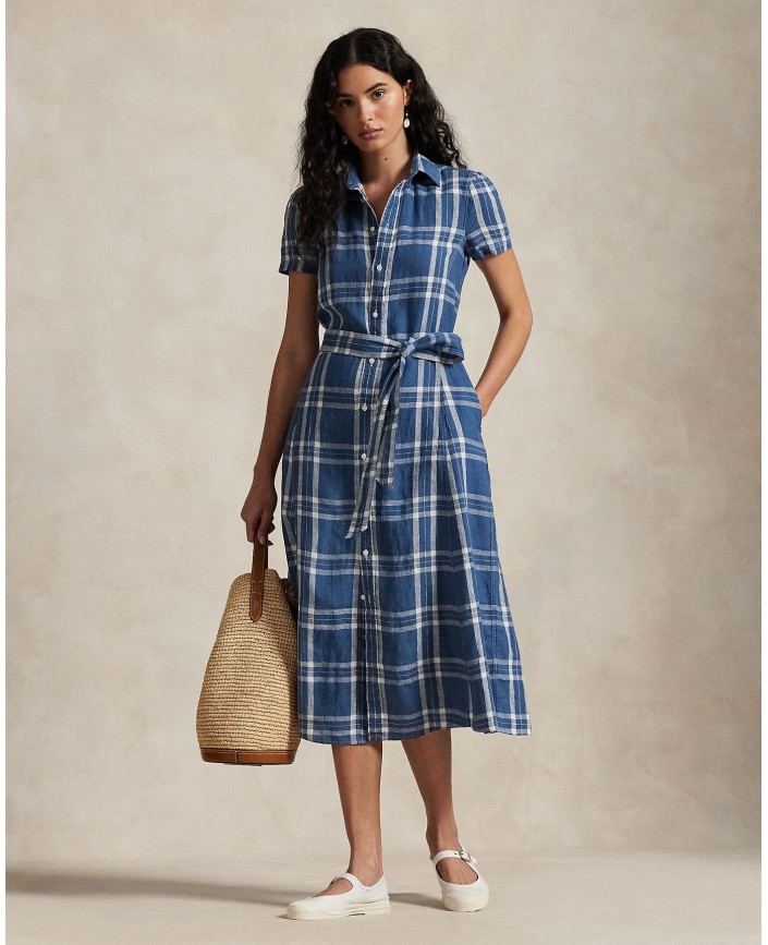 Robe chemise carreaux - Ralph lauren