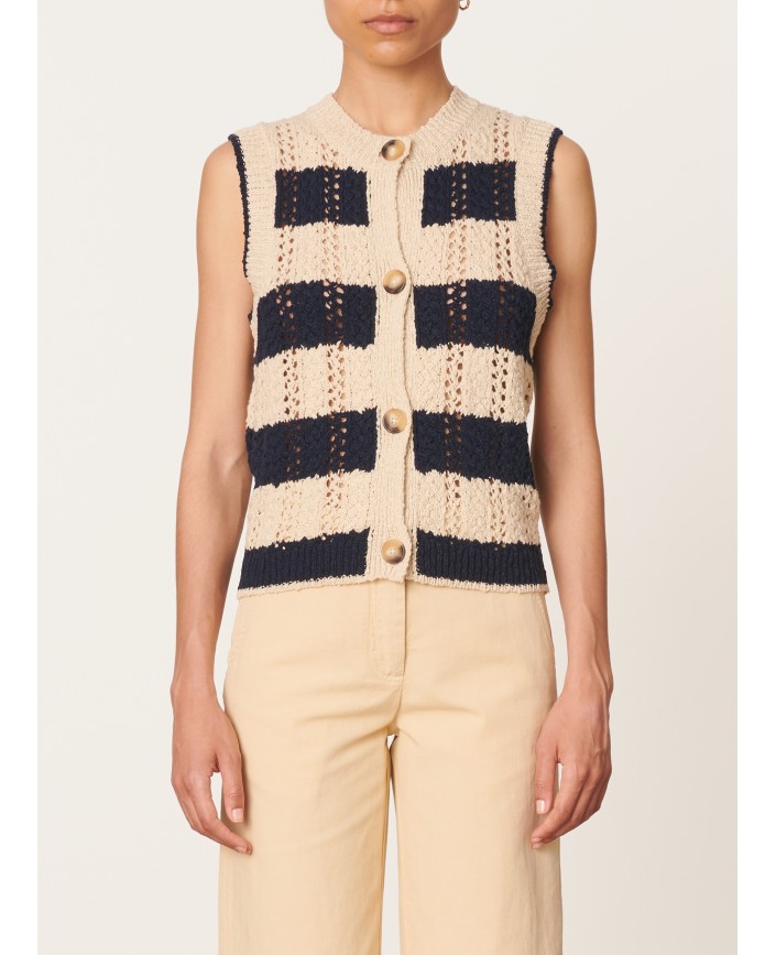 Cardigan elberta rayures - Vanessa bruno