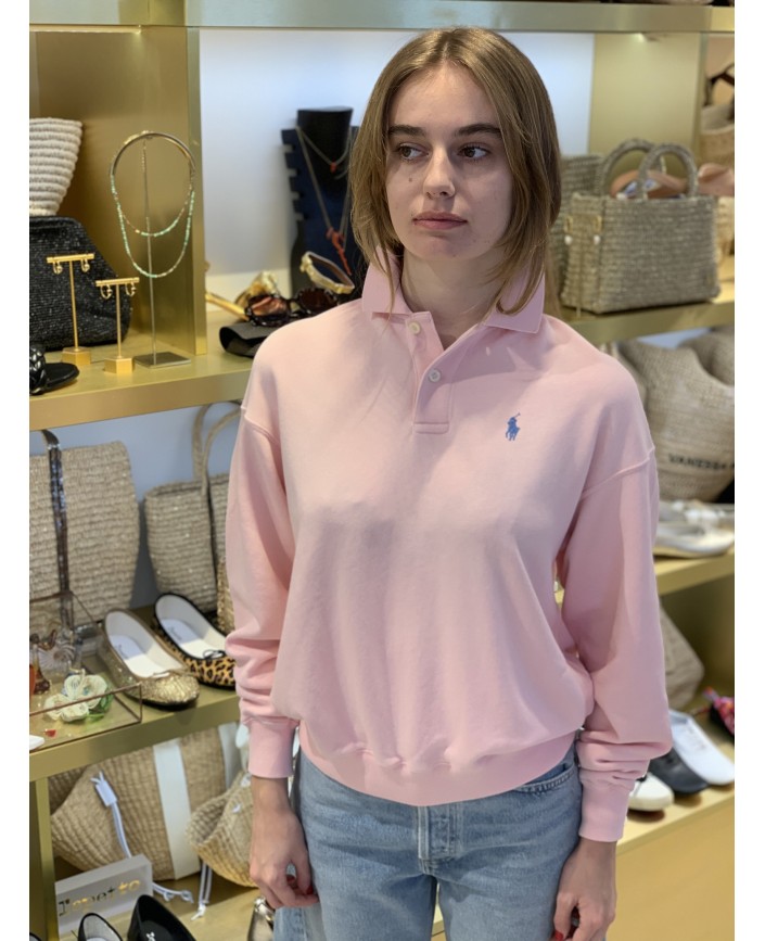 Polo polaire leger pink sand - Ralph lauren