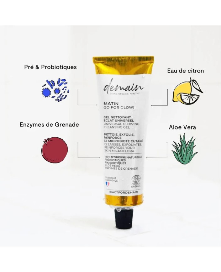 Go for glow gel nettoyant - Demain beauty