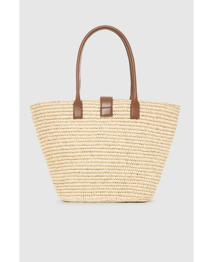 Cabas lou monogram natural - Anine bing