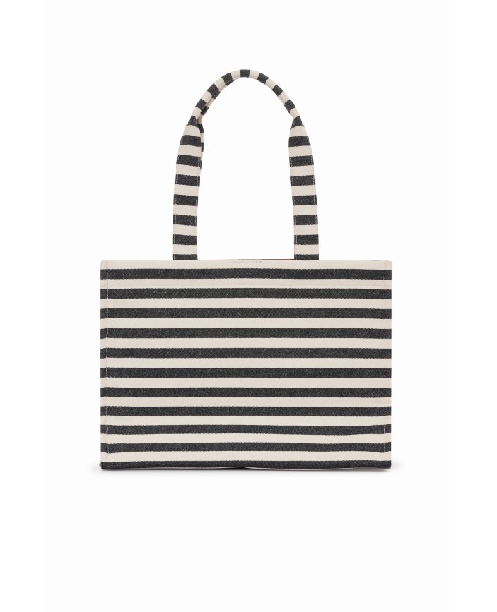 Tote bag lara black and white - Anine bing