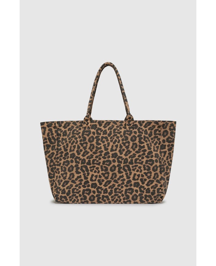 Tote bag leo canvas leopard - Anine bing