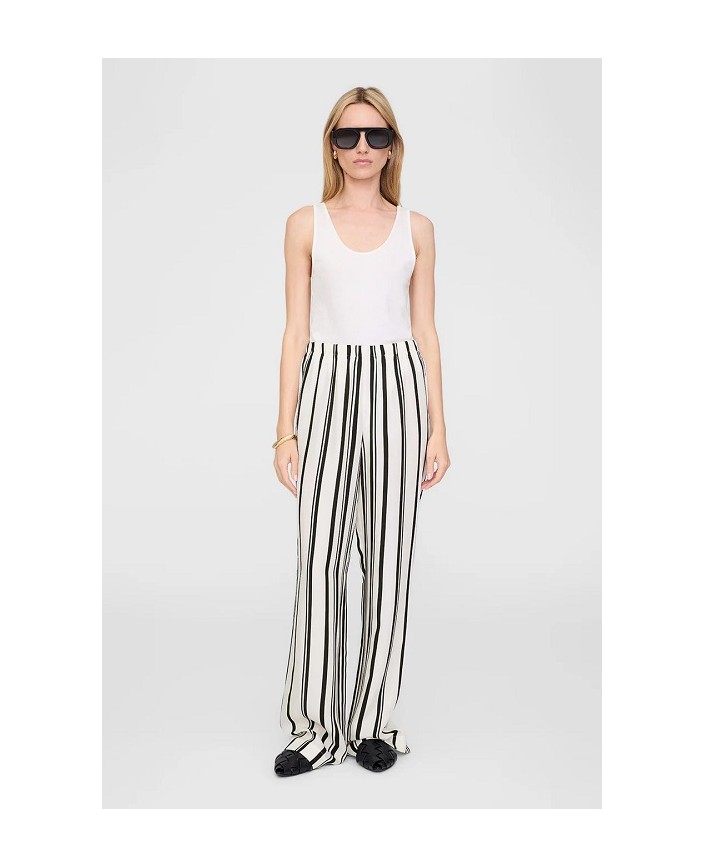 Pantalon elain ivory and black - Anine bing 2