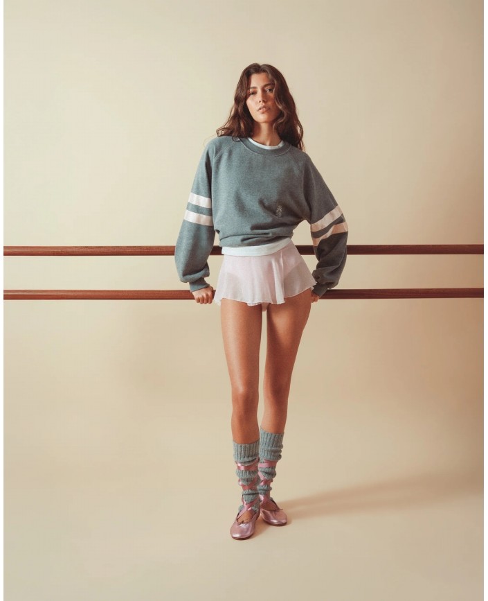 Sweatshirt satin gris chine - Repetto 2