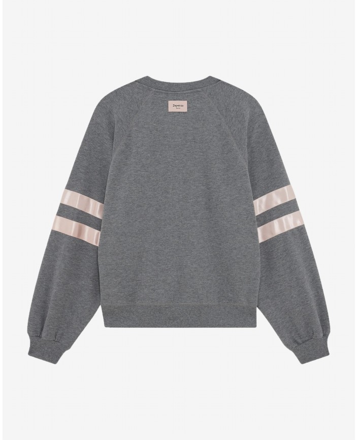 Sweatshirt satin gris chine - Repetto