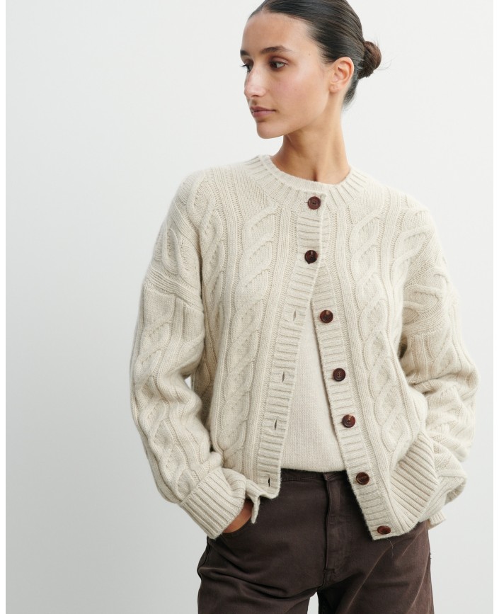 Cardigan ample maxi torsades - Bompard 2