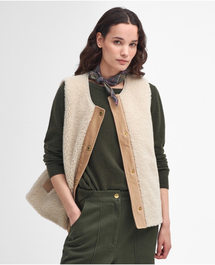 Gilet dulsie liner ecru - Barbour 2