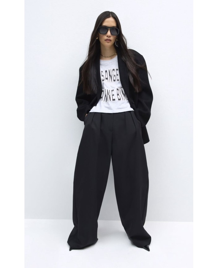 Tee shirt cropped johnny grey - Anine bing 2