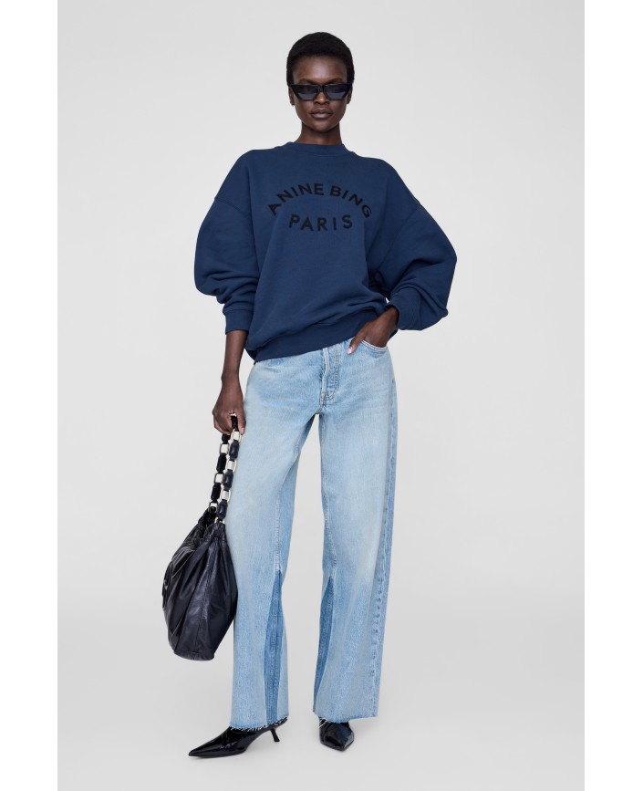 Sweatshirt paris washed navy - Anine bing 2