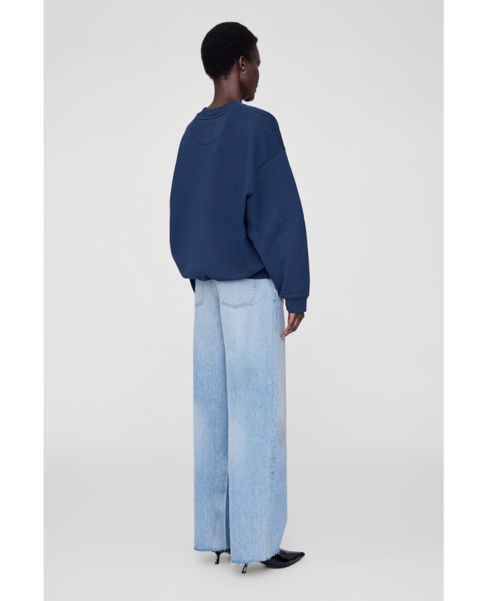 Sweatshirt paris washed navy - Anine bing