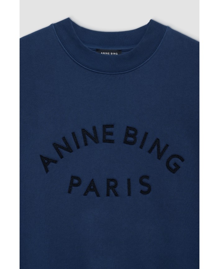 Sweatshirt paris washed navy - Anine bing