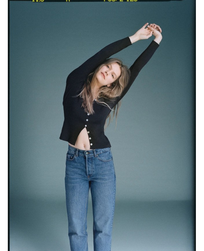 Jean abbesses denim indigo - Rouje paris 2