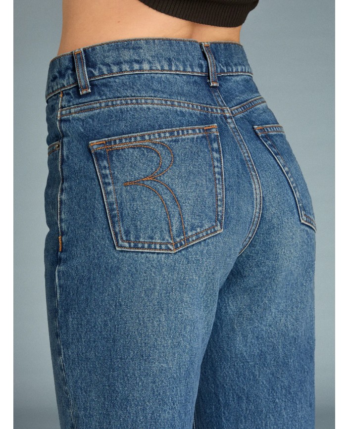 Jean abbesses denim indigo - Rouje paris