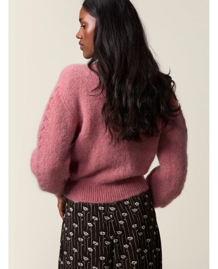 Cardigan maina uni blush - Rouje paris