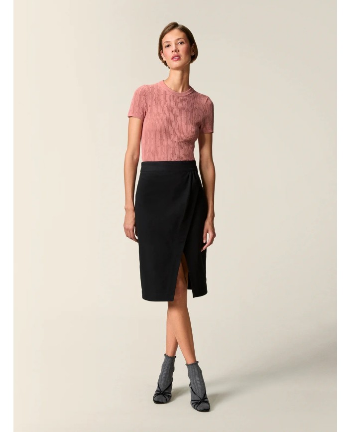 Jupe isadora uni noir - Rouje paris 2