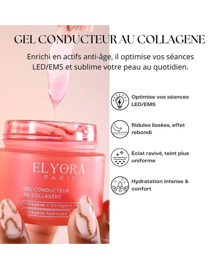 Gel conducteur au collagene - Elyora paris 2
