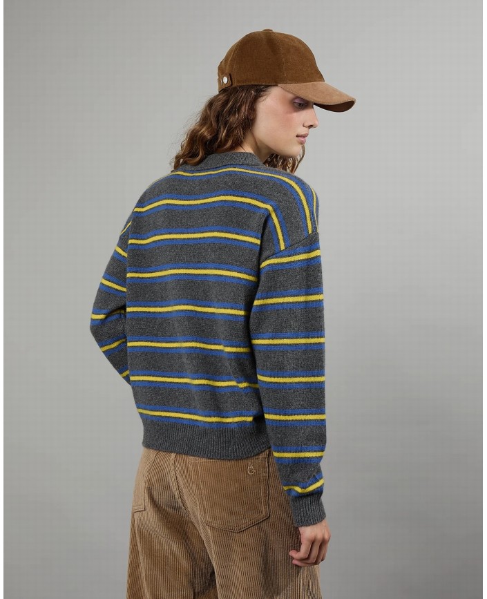 Polo léon stripes grey 19 - Alexandra golovanoff 2