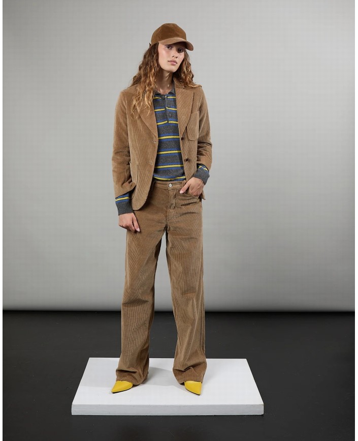 Polo léon stripes grey 19 - Alexandra golovanoff