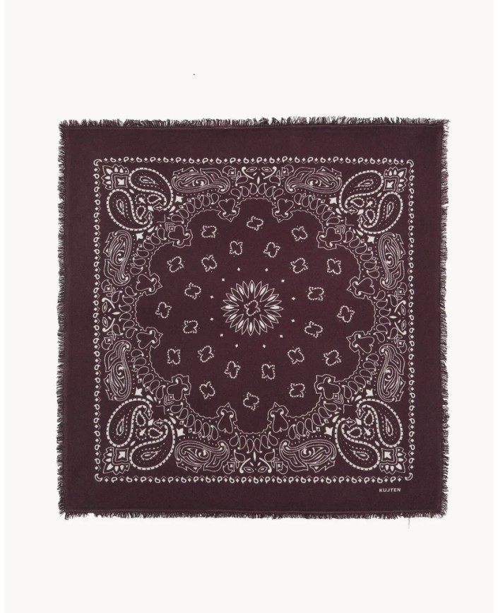 Grand bandana hachiko bordeaux - Kujten