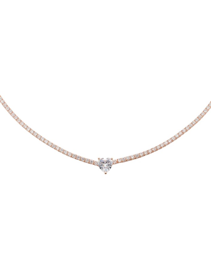 Collier amore or rose - Plein soleil