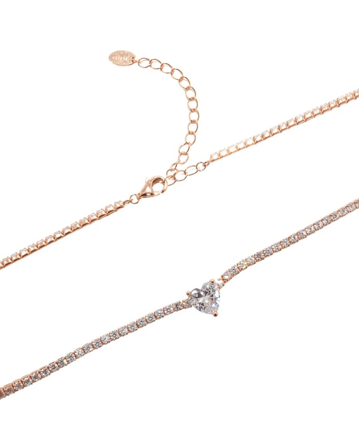 Collier amore or rose - Plein soleil