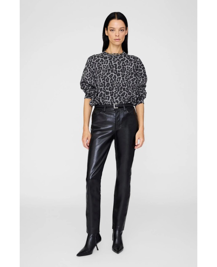 Sweatshirt grey leopard - Anine bing 2