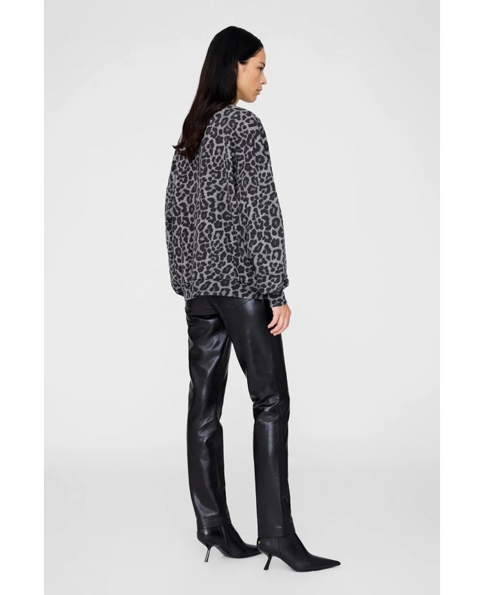Sweatshirt grey leopard - Anine bing