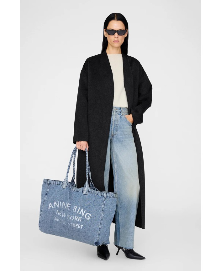 Tote bag leo canvas denim - Anine bing 2