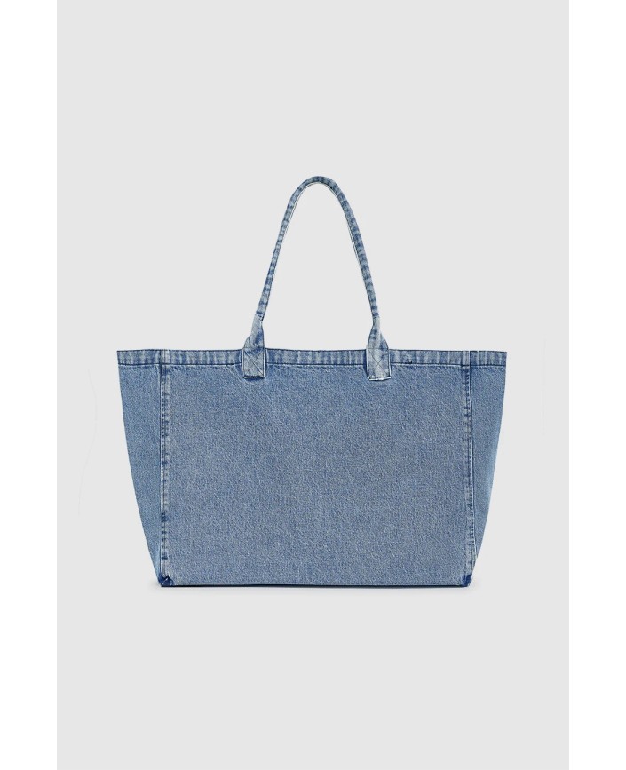 Tote bag leo canvas denim - Anine bing